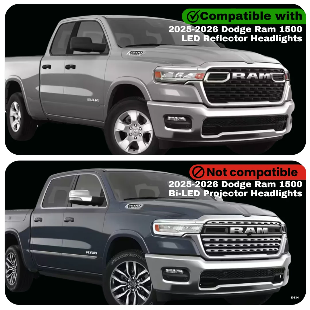 Dodge Ram 1500 Dynamic Headlight Adapter for LED Reflector Headlights (2025-2026) - Image 2