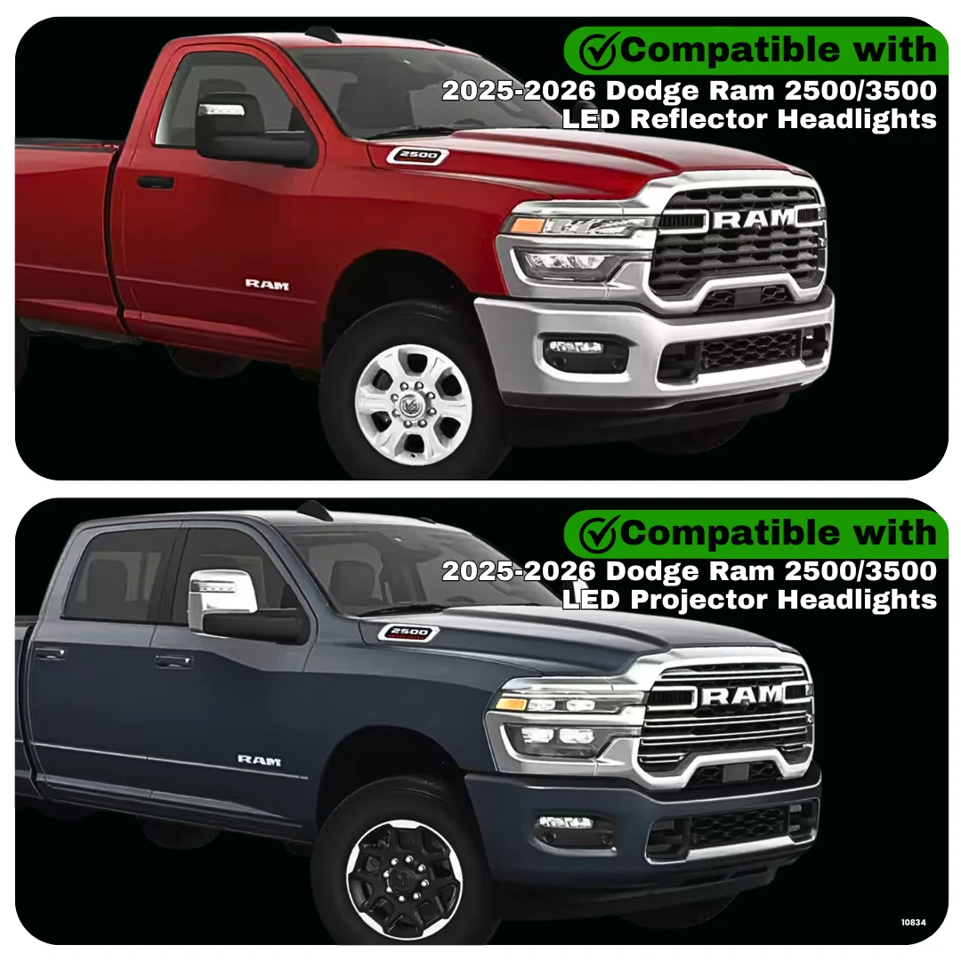 Dodge Ram 2500 & 3500 Dynamic LED Headlights (2025-2026) - Image 2