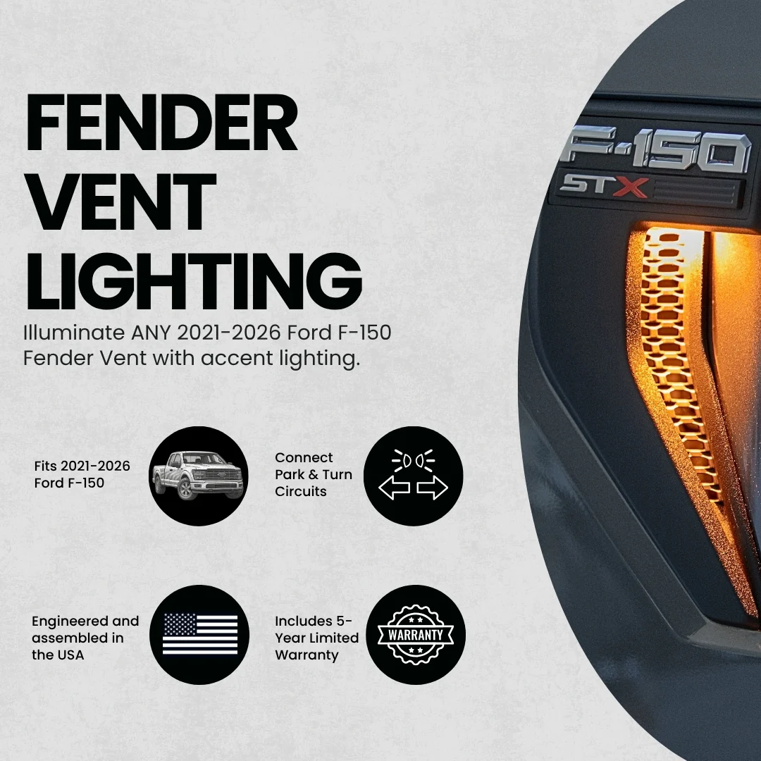 Ford F-150 Fender Vent Lighting Kit (2021-2026) - Image 7